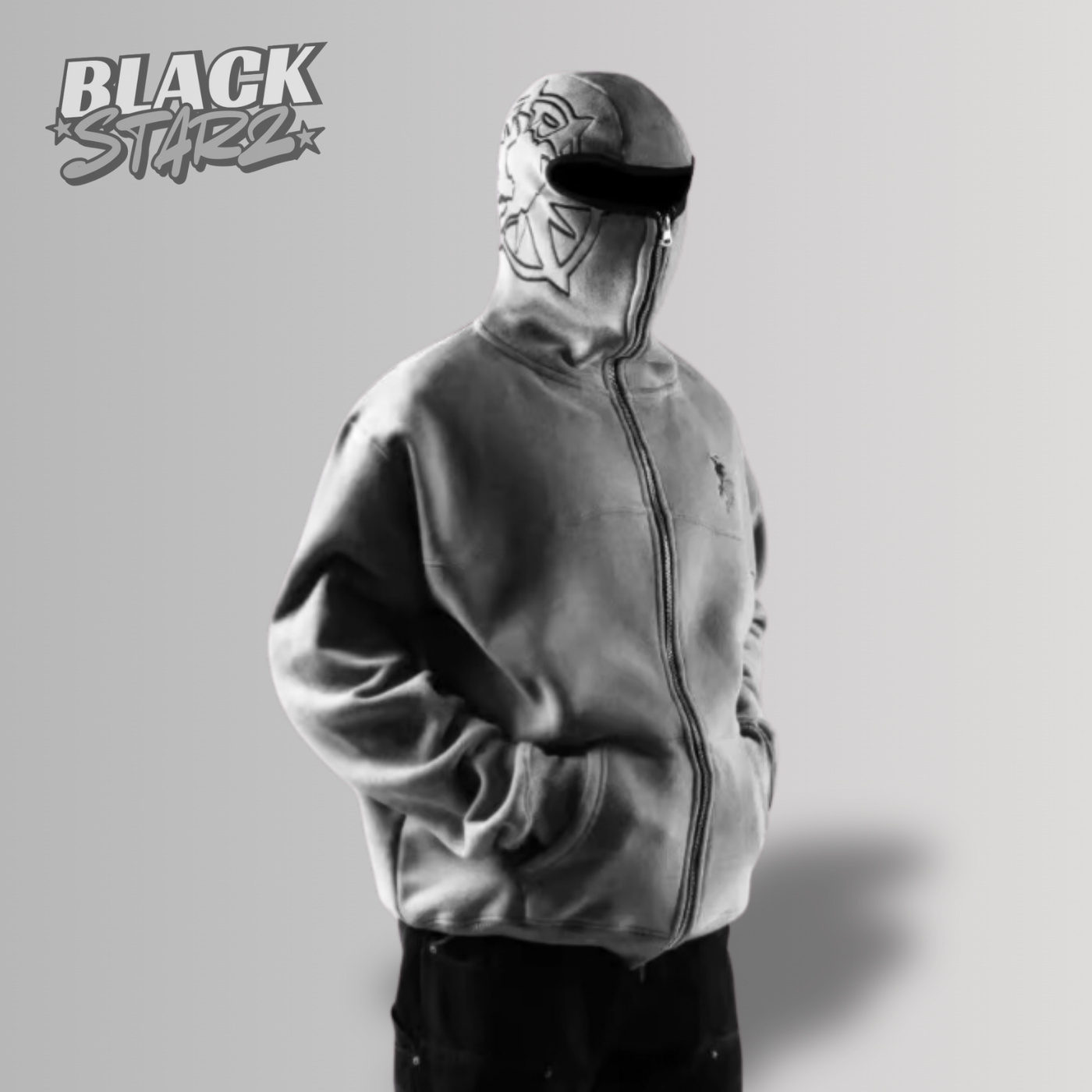 BLACKSTARZ™ | HOODIE CAGOULÉ BRODÉ