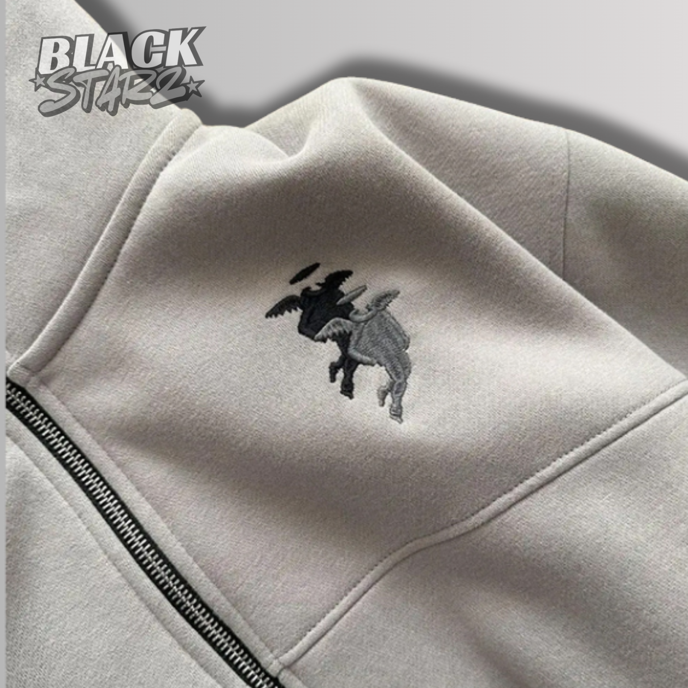 BLACKSTARZ™ | HOODIE CAGOULÉ BRODÉ