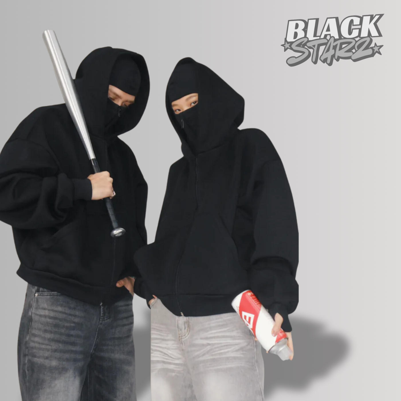 BLACKSTARZ™ | 1+1 HOODIE CAGOULÉ